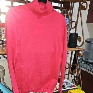 Joseph A Vibrant Pink Cowl Neck Sweater